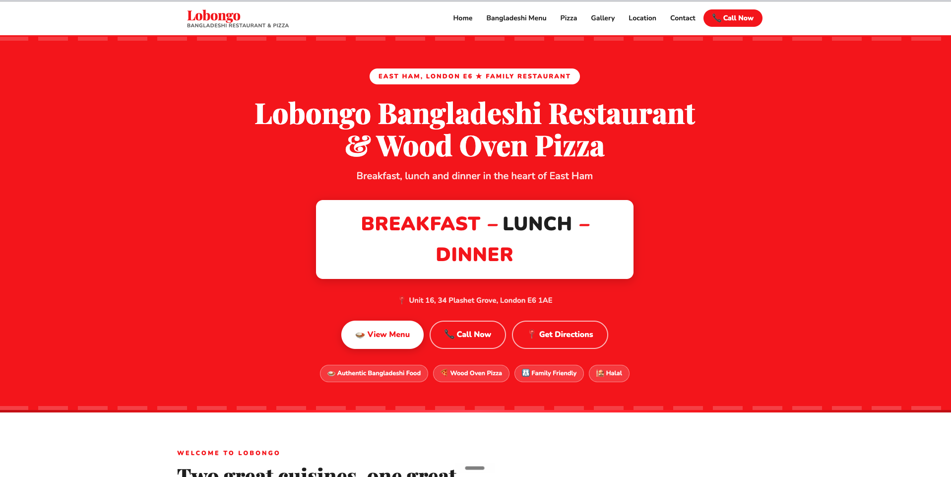 Restaurant Website Demo